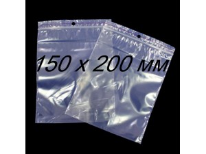 Пакет із застібкою Zip-Lock, 50 мкм, 100 х 200 мм