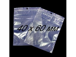 Пакет із застібкою Zip-Lock, 50 мкм, 40 х 60 мм 