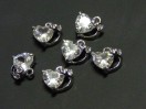Кулон з камнем "Серце", 1х1,3см