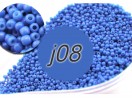 Бісер матовий (j08) БУЗКОВО-БЛАКИТНИЙ, 10 гр
