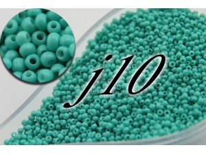 Бісер матовий (j10) М'ЯТНИЙ, 10 гр