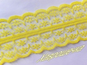 Мереживо 4,5 см ЖОВТЕ