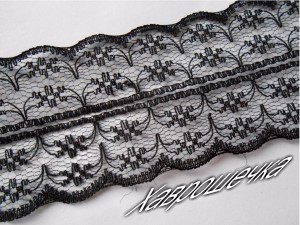 Мереживо 4,5 см ЧОРНЕ