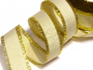 Репсова стрічка 2,5 см, "Бахрома", ЗОЛОТО