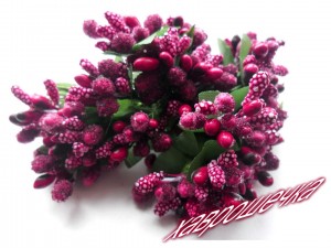 Незабудки ТЕМНО-МАЛИНОВІ, пучок (12 гілочок)