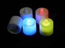 Свічка LED, мерехтить різнокольоровими вогниками, 3 см